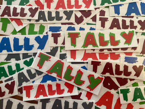 "TALLY" Sticker