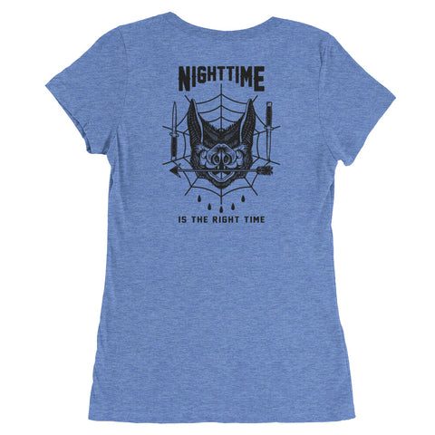 "Nighttime is the Right Time" - Ladies' short sleeve t-shirt