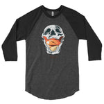 ''Mouthful" 3/4 sleeve raglan shirt