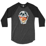 ''Mouthful" 3/4 sleeve raglan shirt