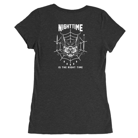 "Nighttime is the Right Time" Ladies' short sleeve t-shirt