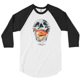 ''Mouthful" 3/4 sleeve raglan shirt