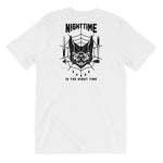 "Nighttime is the Right Time" Short-Sleeve Unisex T-Shirt