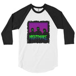 "Nightmare" - Mens 3/4 sleeve raglan shirt