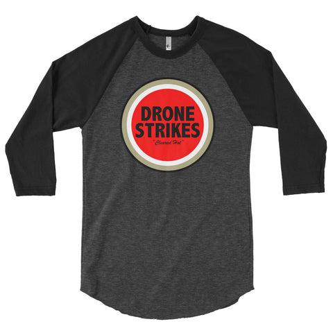 "Lucky Drone Strikes" - 3/4 sleeve raglan shirt